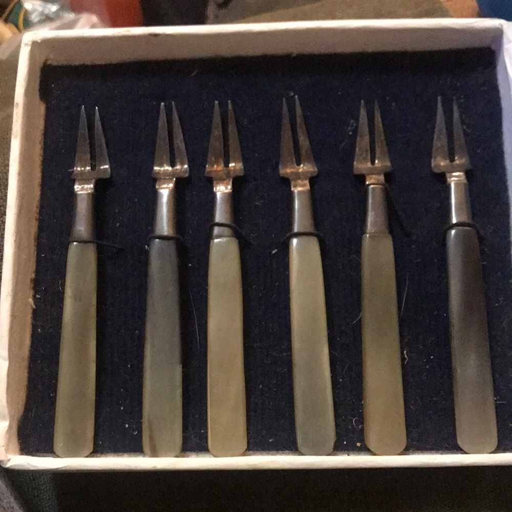 Sterling silver small forks